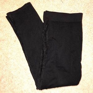 Black Leggings with Lace!